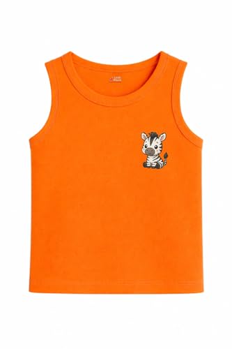 Image of Baby Boys Relaxed Fit White Cotton Vest | Lightweight, Breathable | Ganji | Banian | Baniyan | Kids Sando for Infant Newborn Toddler
