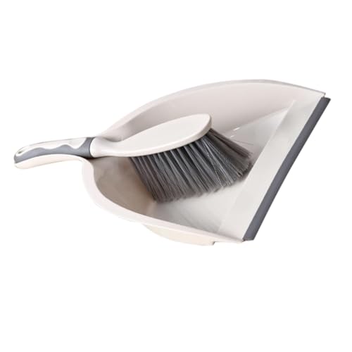 EXQUIMEUBLE ミニほうきちりとり 卓上用 軽量コンパクト 製 丈夫で割れにくい 家 オフィス 書斎向け 手持ちほうきダストパン 小型掃除用具 簡単