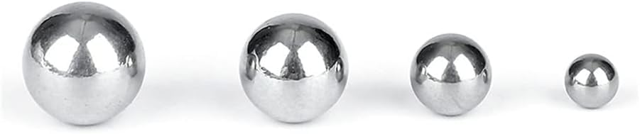 Steel Ball,Ball Bearings,Dia 0.4-60mm 304 Stainless Steel Ball SUS Precision Bearing Steel Solid Small Slides Round Smooth Ball Marbles(1.3mm (500PCS))