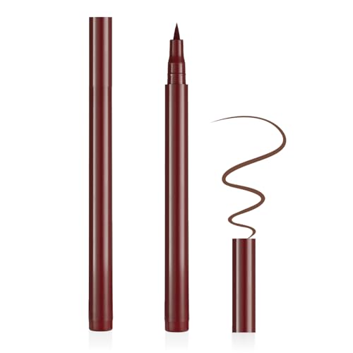 Aomig Ink Liner - Eyeliner Liquide Marron 24ever, Longue Tenue, Précis et Waterproof