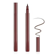 AOMIG Waterproof Eyeliner Pencil, Smudge Proof Liquid Eyeliner Pen, Eye Liner Pencils with Felt Tip, Smudge Resistant Eye Liners, Long Lasting Wear, Easy to Apply, Vegan Formula, Cruelty-Free, Brown