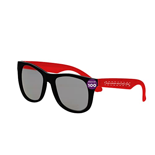 DISCOUNT PROMOS Bulk Sunglasses Pack, Plastic Party Favor Vintage Wayfarer Style for the Beach for Adults