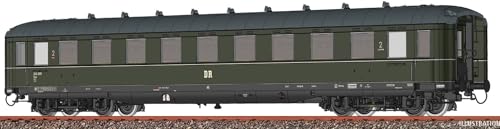 Voiture 51071 H0 B4üe DR Ep.III avec éclairage intégré pour réseau ferroviaire