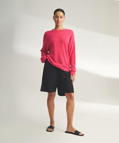 Image of NAADAM Women's Lightweight Reversible Cashmere Crewneck Sweater