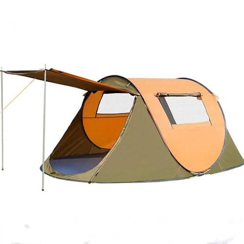 Portátil De Pesca Tienda de campaña para 4-6 Personas, 280x200x120cm, Tiendas de campaña Grandes ultraligeras, Tienda automática Impermeable a Prueba de Viento Refugio(2-3person Yellow)