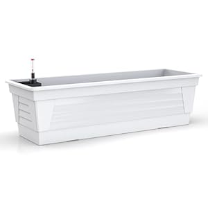 Plastard Milano 100 cm Blumenkasten Weiß