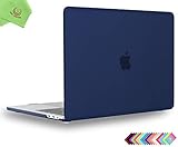 UESWILL MacBook Pro 13 inch Case 2019 2018 2017 2016, Smooth Matte Hard Case for MacBook Pro 13 inch, 2/4 Thunderbolt 3 Ports (USB-C), with/Without Touch Bar, Model A2159/A1989/A1706/A1708, Navy Blue