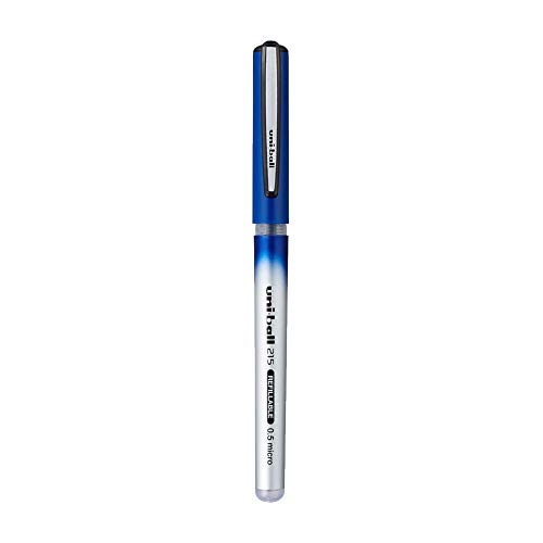 Image of Uniball uni-ball UB-215 Refillable Liquid Ink 0.5 mm Micro Roller Pen, Blue Ink, Pack of 3 Vision Elite Roller Pen (Blue,1 Piece)