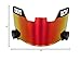 LOKIYS Football Visor - for Youth Football Helmets & Adult Football Helmets（red）