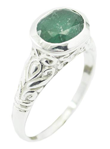 Bague verte en argent 925 RIYO le beau cadeau romantique idéal