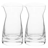 Gatuida 2 Stück Glas-Milchkännchen Saucen-Servierkrug Milchkännchen Weinkaraffe Glas-Minikaraffen Einzelne Weinkaraffe 80 Ml Für Wein-Dinner-Partys Verkostungen Bars Restaurants
