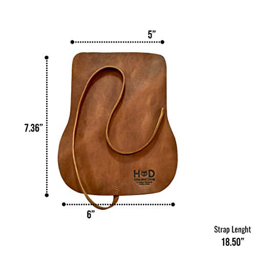Image of Hide & Drink, Rustic Leather Sunglass Wrap, Slim Travel, Soft Eye Glasses Storage, Handmade Includes 101 Year Warranty