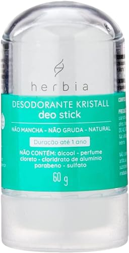 Desodorante Kristall Deo Herbia Stick 60g Natural e Vegano
