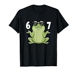 67 Meme Frog Shirt 6 7 Hand Gesture 67 Frog Slang Six Seven T-Shirt