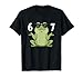 67 Meme Frog Shirt 6 7 Hand Gesture 67 Frog Slang Six Seven T-Shirt