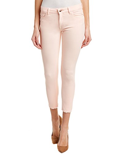 Jean cropped Florence DL1961 hibiscus pour look estival
