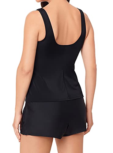 Reebok Women's Swimwear Sport Fashion Cosmic Wave Scoop Neck Tankini Bathing Suit Top4