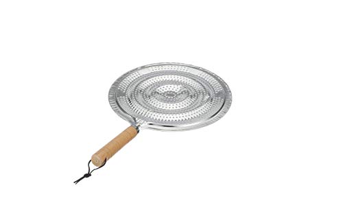 KitchenCraft Gasflammensieb mit Holzgriff, Metall, 21 cm