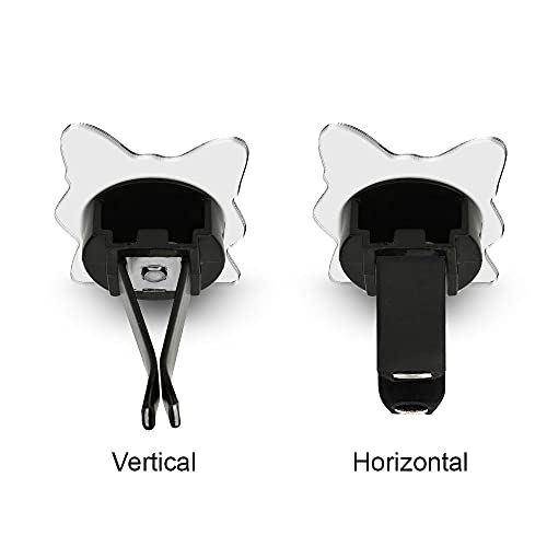 Image of WIRESTER Set of 2 Fresh Scented Car Air Freshener Vent Clip, Decorative Accessories, Interior Decoration for Cars, Dog, Cat, Fox, Frog, Raccoon, Pig Funny Playful Postures