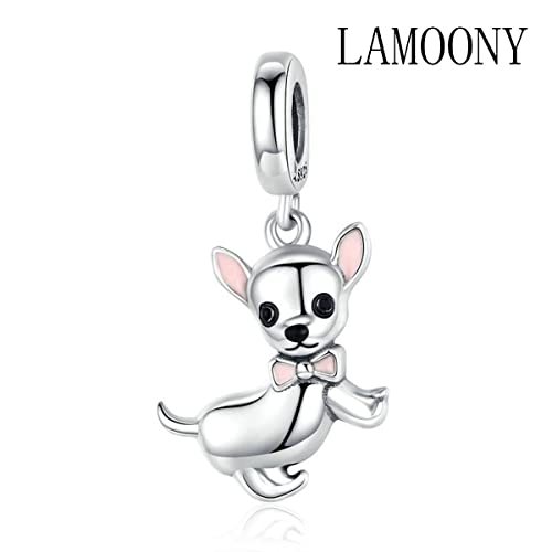 925 Sterling Silver Dog Dinosaur Spider Cat Animal Dolphin Mouse Charm for Pandora Bracelet2