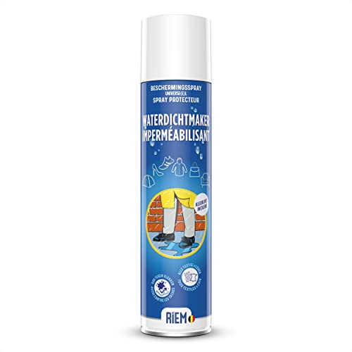 RIEM - Imperméabilisant 400 ml - Tissus - Cuir naturel et synthétique - Vêtements - Chaussures - Sacs - Tentes - Protection antitaches - L'emballage peut...
