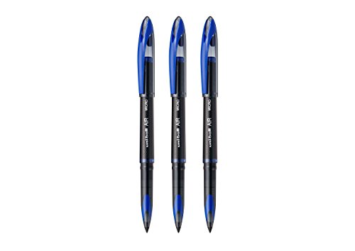 Bolígrafo Uni-Ball Air Micro punta 0.5 mm azul gel 3 unidades miniatura 2