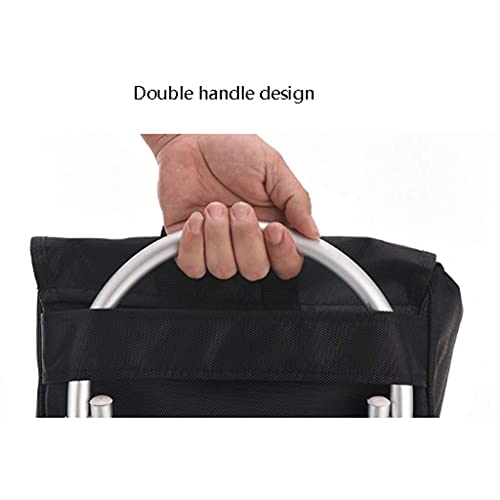 Einkaufswagen Faltbarer Einkaufstrolley auf Rädern Push Tote Cart Carts, Trolley Bag Basket Gepäckräder Oxfabric Floding… – Bild 4