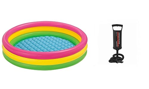 Image of Inflatable Pools Multicolor for Bath and Swimming (4 FT + Pump)