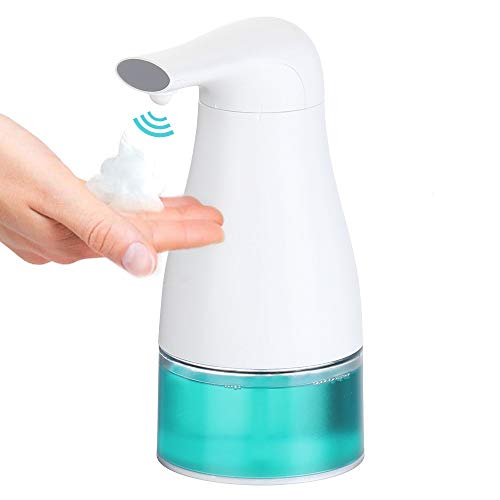 Automatic Hand Soap Foam Dispenser 250ml Touchless Hand-Free Foaming Countertop Soap Dispenser Battery Operated Electric Sensor - Bathroom Kitchen Office Hotel School Restaurant - Waterproof - 8.5oz