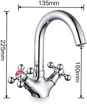 Mitigeur d'évier pour rénovation de lavabo de salle de bains argenté - 4