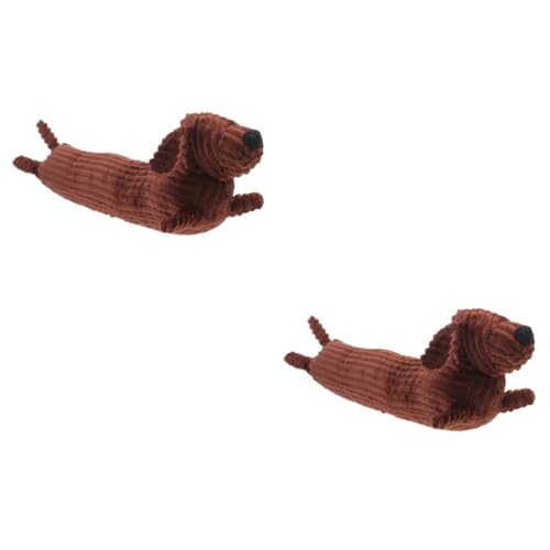 Peluche pour câlin TOYANDONA : lot de 2 chiens doux pour décorer une chambre