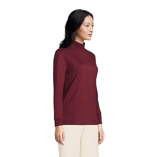 Image of Lands' End Women's Plus Size Long Sleeve Super T Mock