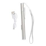 ERINGOGO Usb Wiederaufladbare Medizinische Led Stiftlampe Kompakte Arztstiftleuchte Aus Edelstahl Weißes Licht Mit Taschenclip Für Neurologische Untersuchungen