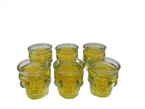 WOQIJENCV 50ml Shot Glasses Set of 6 | Reusable Clear Shot Glass ...