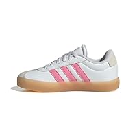 adidas Unisex-Kid's VL Court 3.0, White/Bliss Pink/Alumina, 6