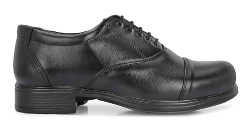Image of Server Men's Oxford Shoe || Uniform Dress Shoe || Black Formal Shoes || Office Shoes Hand Made || Police Shoes Leather Lace Up Oxford Shoe