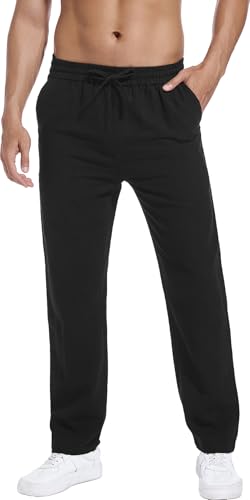 Hoerev Linen Cotton Casual Trousers - Breathe Easy with Lightweight Beach Shore Pants