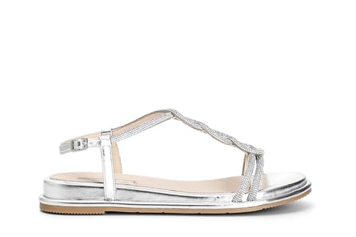 Sandales en T strass femme CAFèNOIR nu-pieds habillés brillants pour l'été