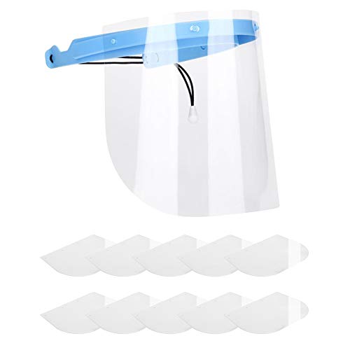 フェイスシールド 花粉対策 軽量クリア