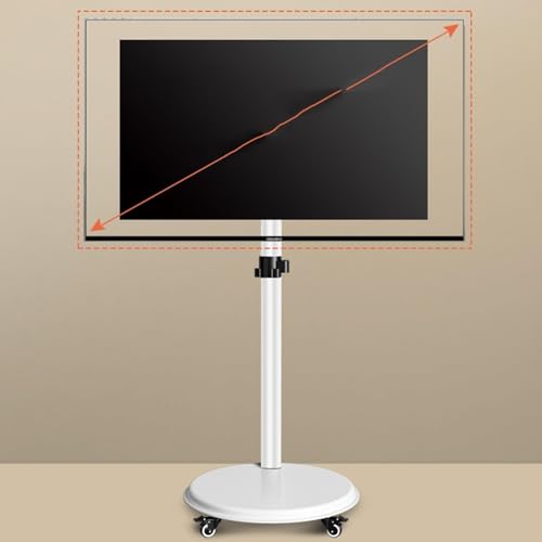 Soporte para TV LCD giratorio 360° de pie con ruedas miniatura 7