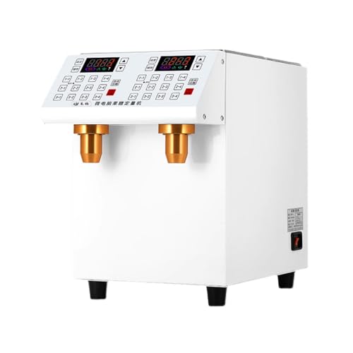 Distributore di sciroppo, macchina dosatrice automatica a doppio tubo per tè al latte e bevande - attrezzatura essenziale per negozi, polvere e antibatterico