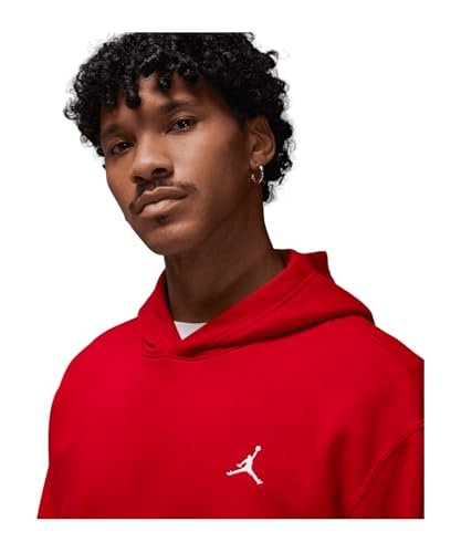 Essentials Fleece Pullover Mens Hoodie (Red)3