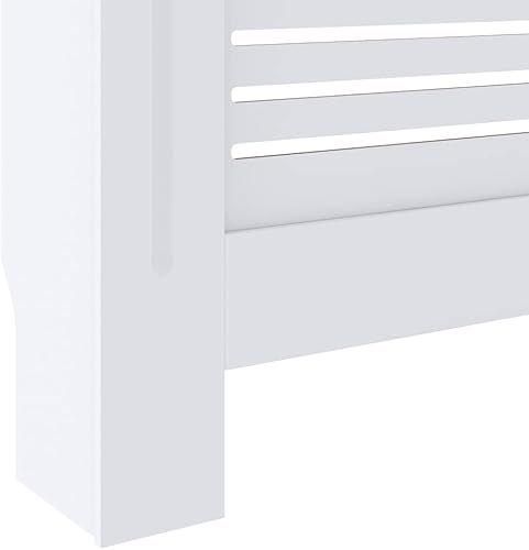 Miniatura 43 de 2 piezas de MDF para el hogar, calentador de sala de estar, soporte lateral para calefacción, cubierta de radiador, estante de gabinete de