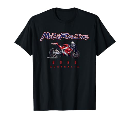 Moto Racing Austrália Super Bike Moto GP Austin Texas 22/25 t-shirt, Preto