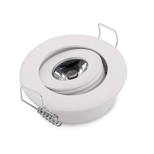Image of Pack of 10 Cold White 3W Mini LED Down Lights Small Recessed Round LED spotlihgts Under Cabinet Lights 6000K