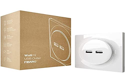 Preisvergleich Produktbild FIBARO Walli USB-Wanddose, zweifach FGWU-021