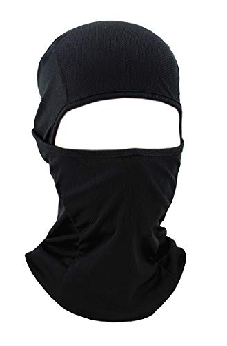 SportsWell Ultra Thin CS Outdoor Balaclava Lycra Face Mask Cycling Hood Hat Black 2