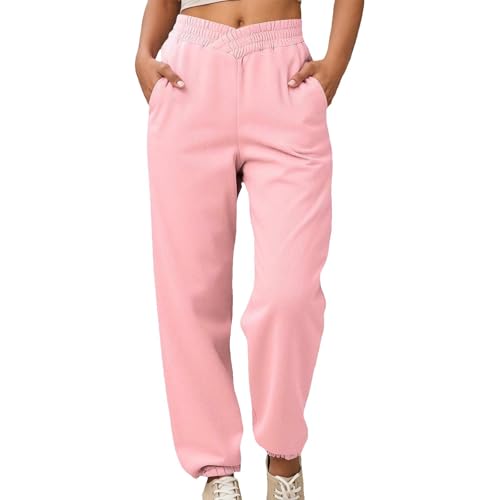 Pantalon de mode automne-hiver WWricotta ample taille haute extensible et doux