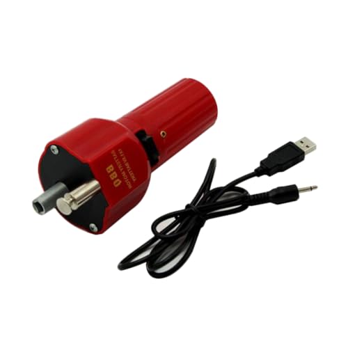 BESPORTBLE USB Grillmotor Ofenmotor USB-anschluss Leiser Stromsparender Grillmotor Für Barbecue Kompatibel Mit Powerbank Rot-schwarz Für Outdoor-Grillen Und Tischofen