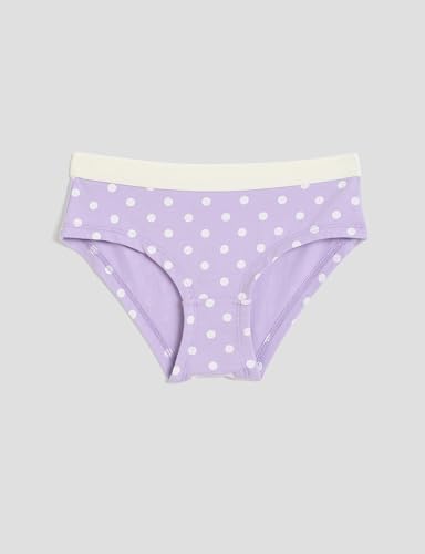 Image of Amazon Brand - Symbol Girls Assorted Prints Cotton Stretchable Briefs with Soft Waistband | Aged 3-14 Years (Available in Combo Pack of 3 and 6)